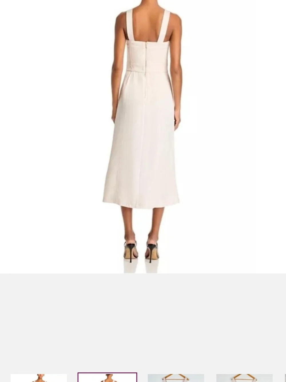 495$ RAMY BROOK LYLA DRESS Double-Breasted Midi Dress SIZE 6 SAND_3